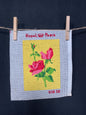 Petit point: "Rosas con fondo amarillo" Royal Paris - CON HILOS