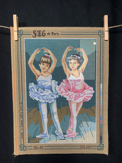 Petit point: "Bailarinas de ballet" SEG - CON HILOS