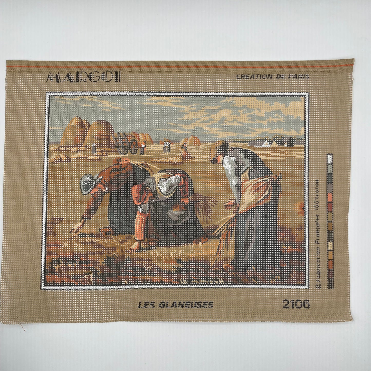 Petit point: "Les glaneuses" Margot DMC