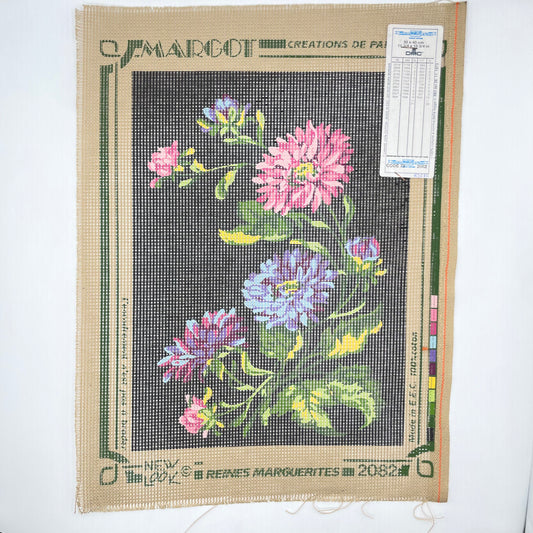 Petit point: "reines marguerites" Margot DMC