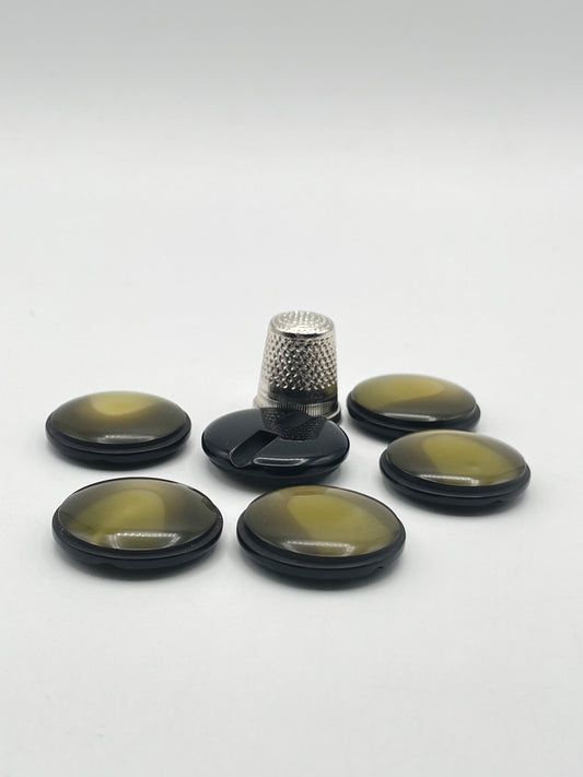 Pack 6 botones vintage de pasta color pistacho y oliva
