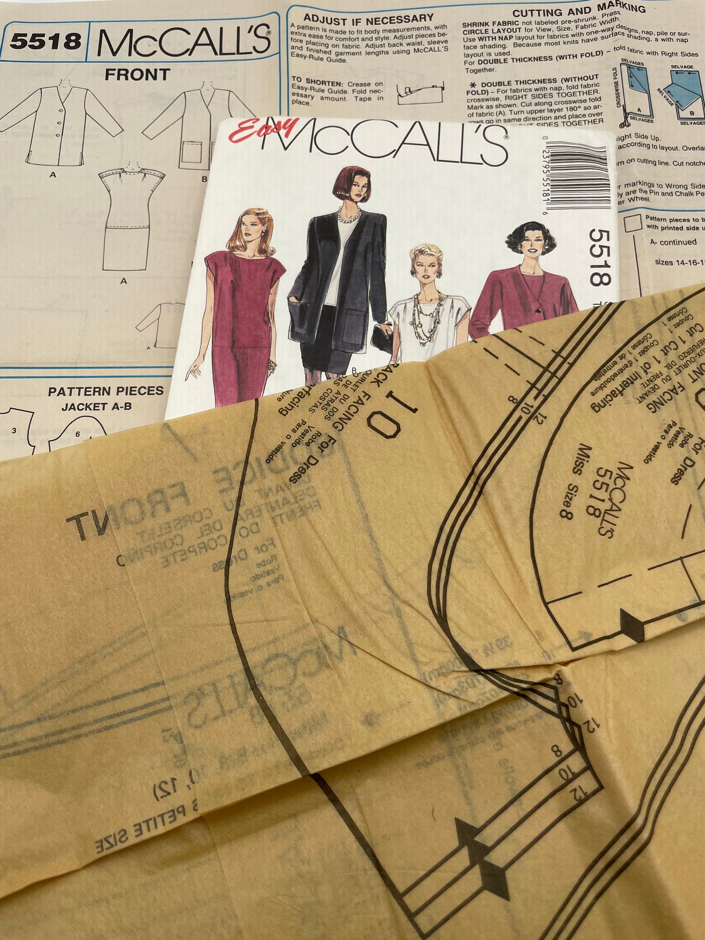 Patrón vintage original americano de vestido