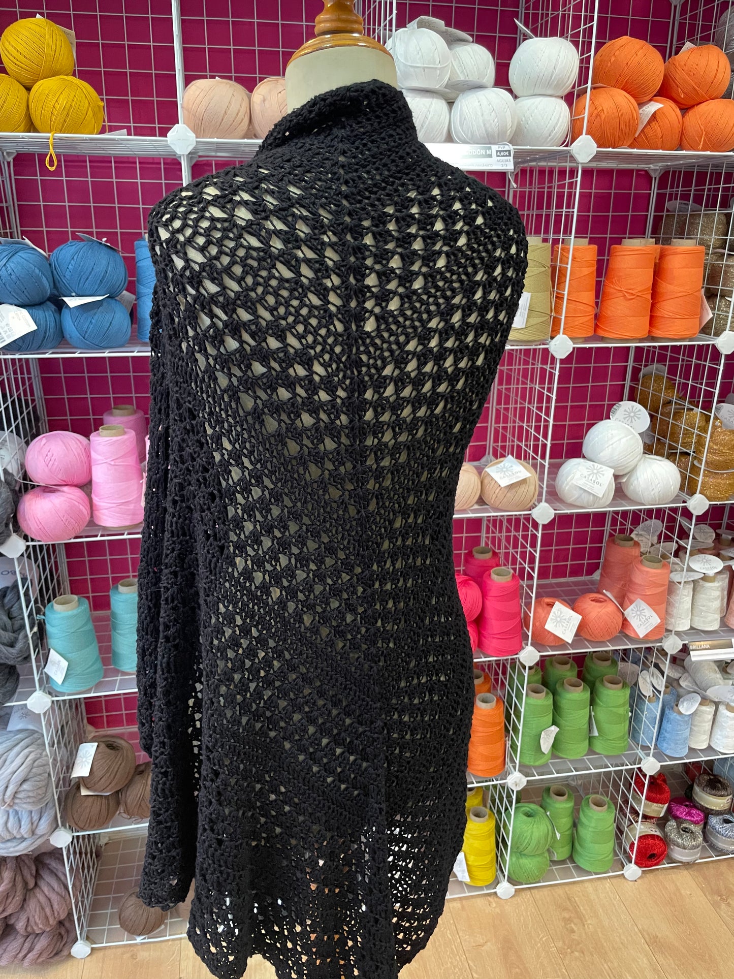 Chal de bambú hecho a mano