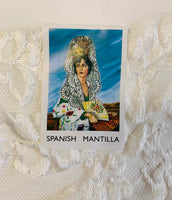 Velo de encaje color blanco SPANISH MANTILLA