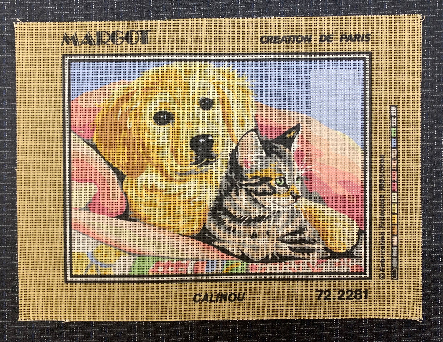 Petit point: "Calinou" Margot DMC