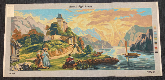 Petit point: "Lac italien" Royal Paris DMC