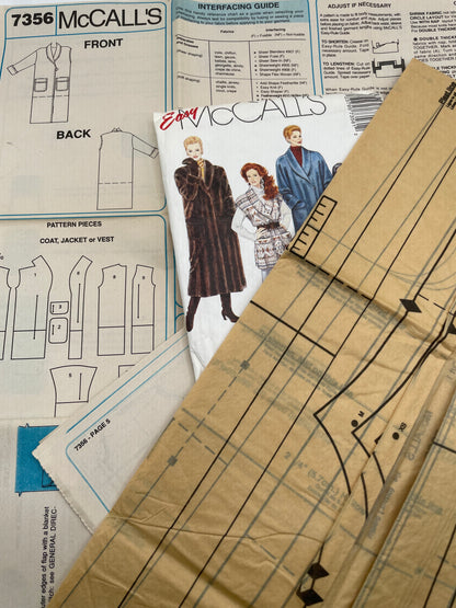 Patrón vintage original americano de abrigo