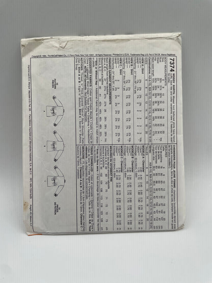 Patrón vintage original americano de blusa