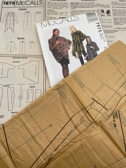 Patrón vintage original americano de blusa y pantalón