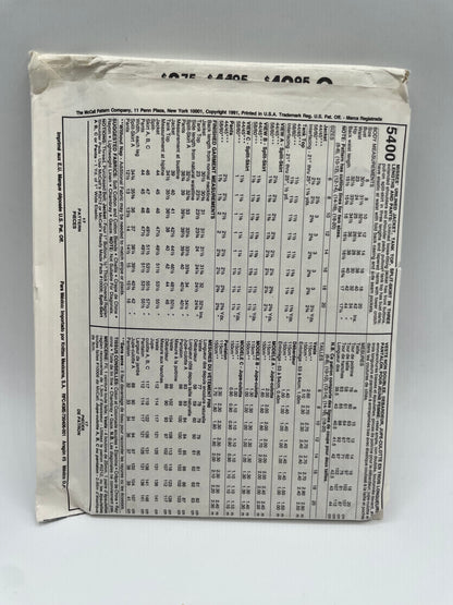 Patrón vintage original americano de falda, chaqueta, pantalón y camiseta