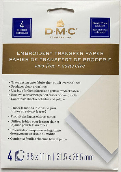 Papel transfer para bordado DMC