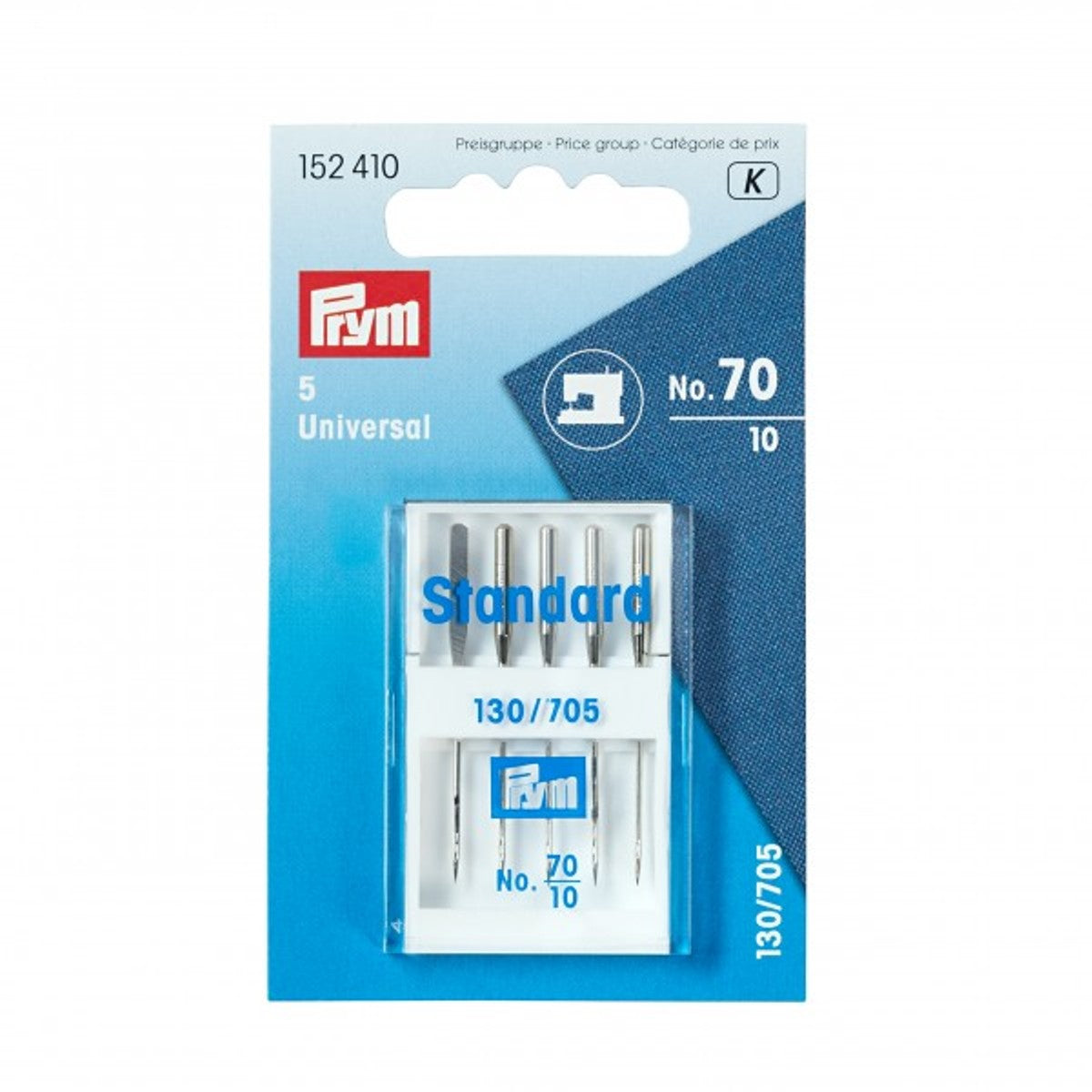 Agujas de costura universal para máquina de coser (Talón plano) PRYM