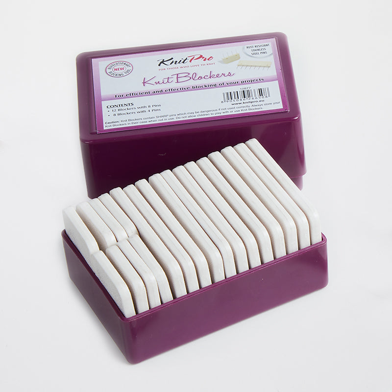 Bloqueadores para tricotar KnitPro - Color blanco