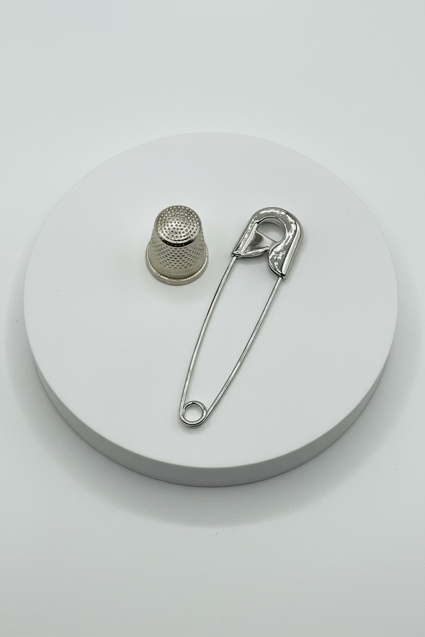 Broche tipo imperdible fantasía con diseño clásico