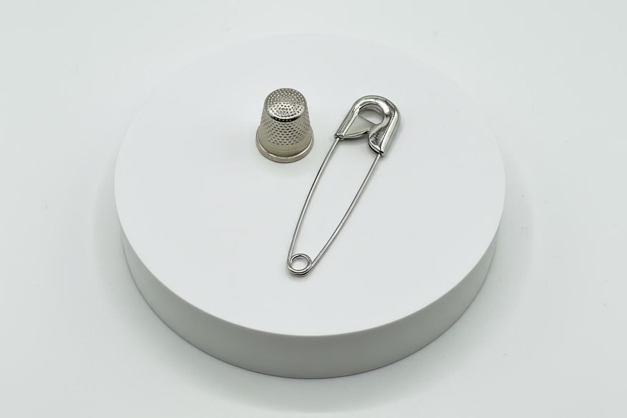 Broche tipo imperdible fantasía con diseño clásico