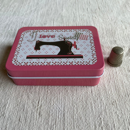 Caja de metal multiusos costura