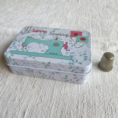 Caja de metal multiusos costura