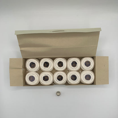 Caja de ovillos perlé Nº 5 (BLANC 5200) - 100% Algodón DMC