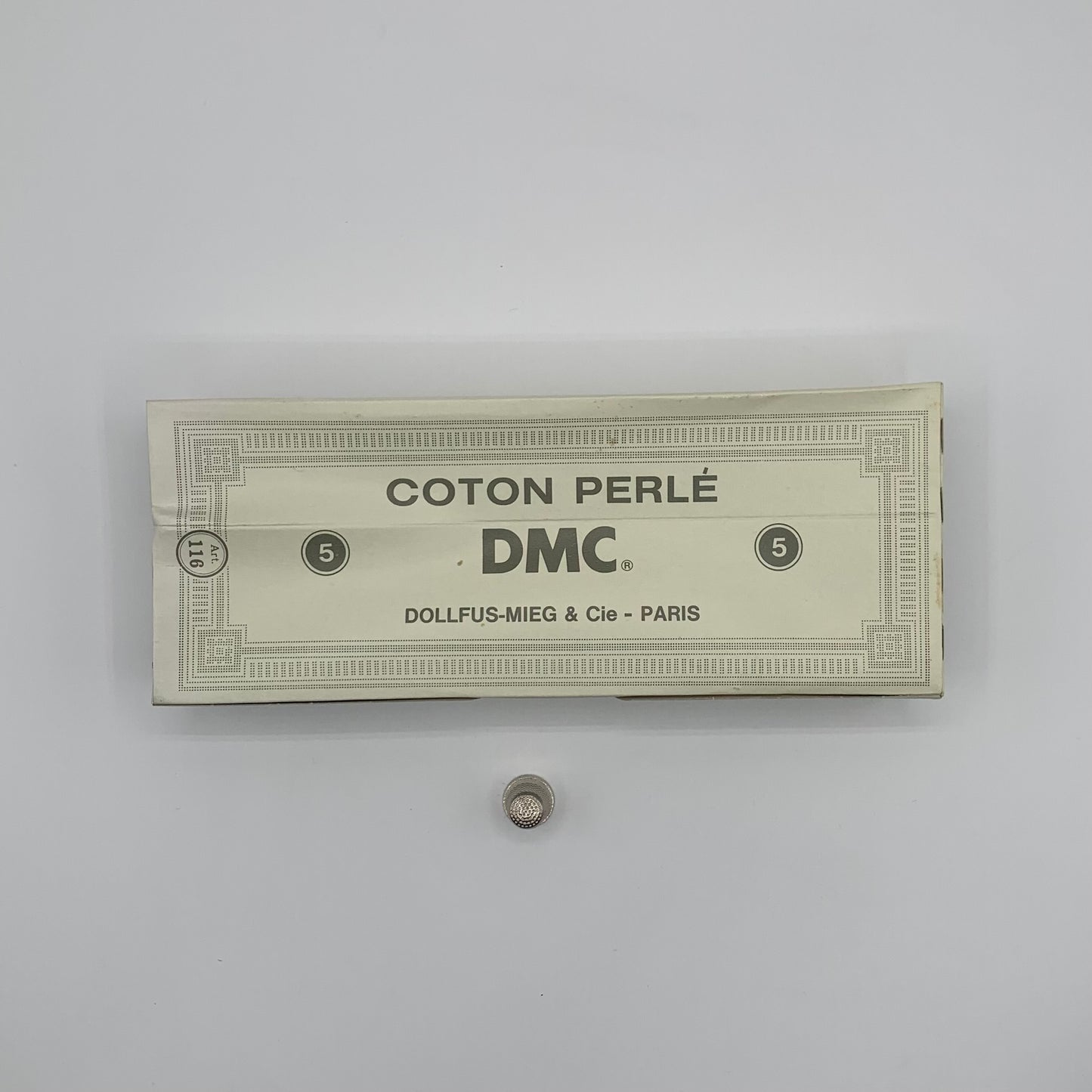 Caja de ovillos perlé Nº 5 (BLANC 5200) - 100% Algodón DMC
