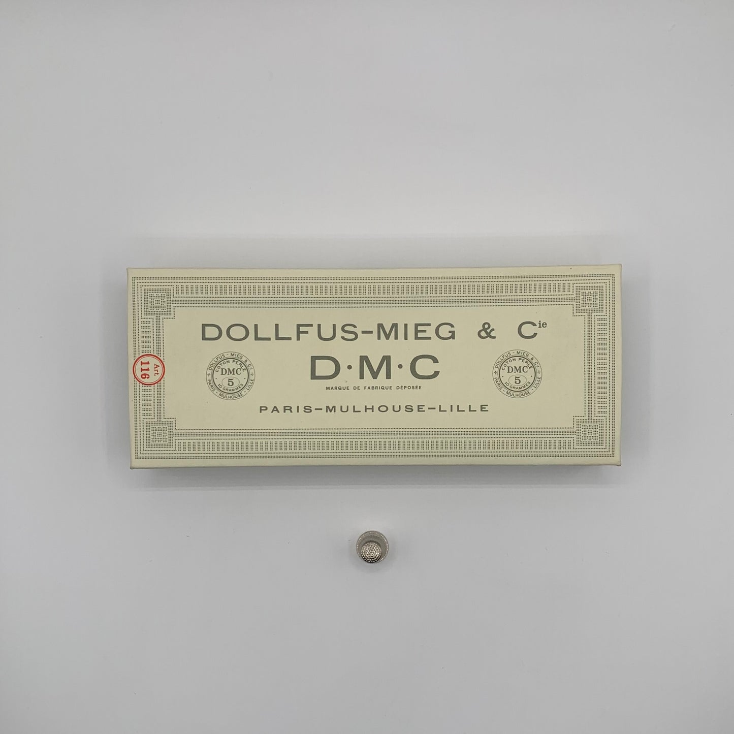Caja de ovillos perlé Nº 5 (ECRU) - 100% Algodón DMC