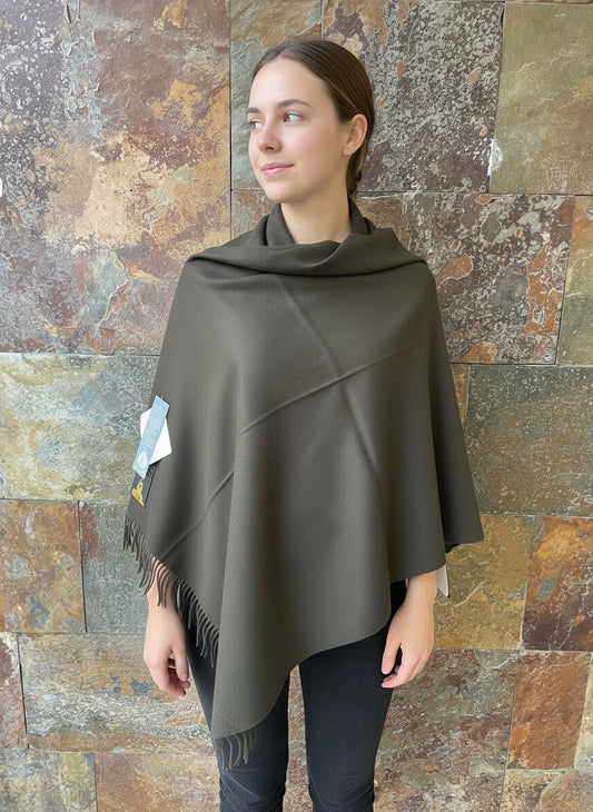 Chal vintage con fleco 100% lana virgen en varios colores 75 x 205 cm - SALLARÉS DEU