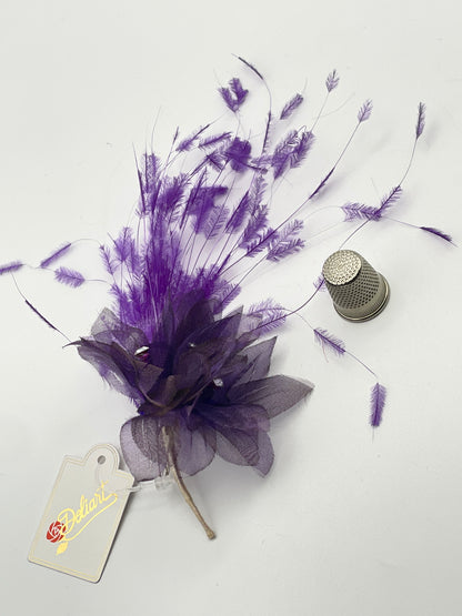 Flor de tela color morado Deliart
