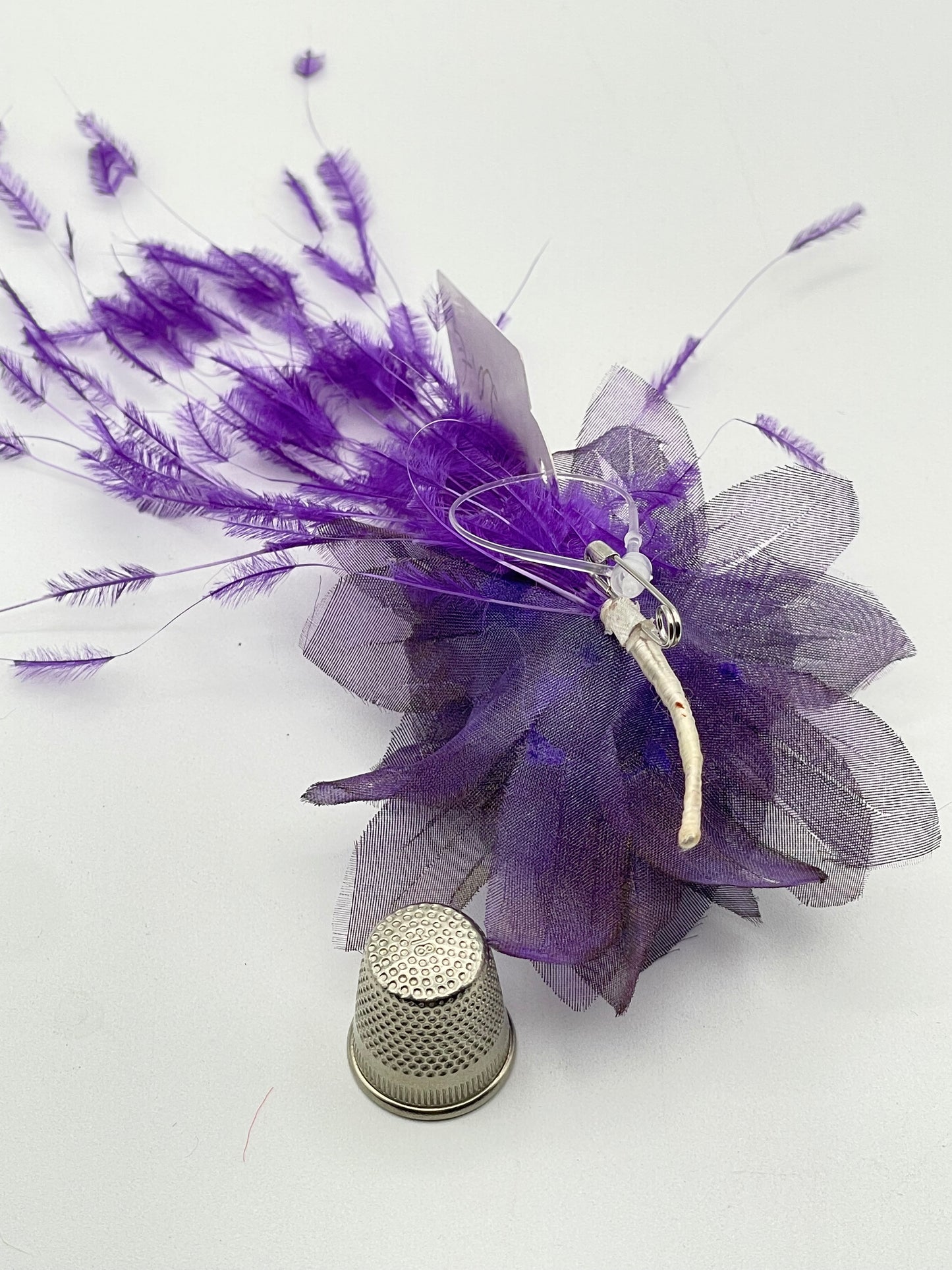 Flor de tela color morado Deliart