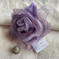 Flor de tela color morado