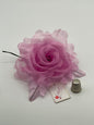 Flor de tela color rosa Deliart