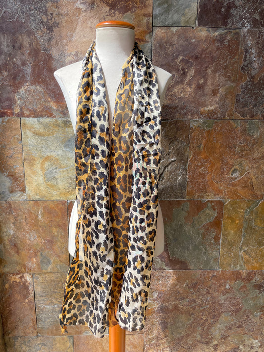 Foulard vintage años 70 animal print - Creaciones GISEL