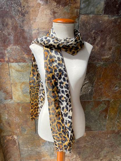 Foulard vintage años 70 animal print - Creaciones GISEL