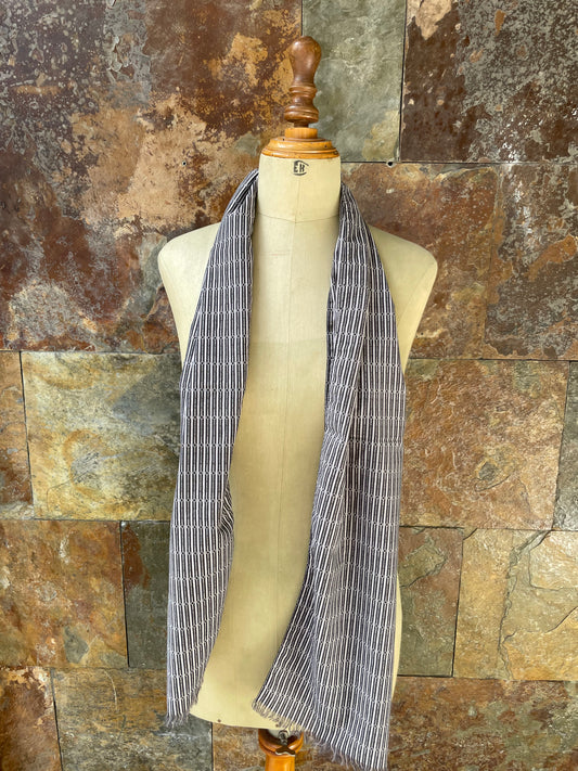 Foulard vintage años 70 color negro y blanco