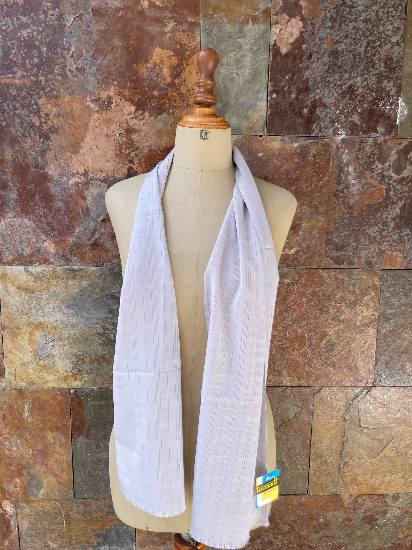 Foulard vintage años 70 en tonos grises TEXSCOTT