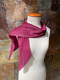 Foulard vintage italiano años 70 color berenjena y dorado