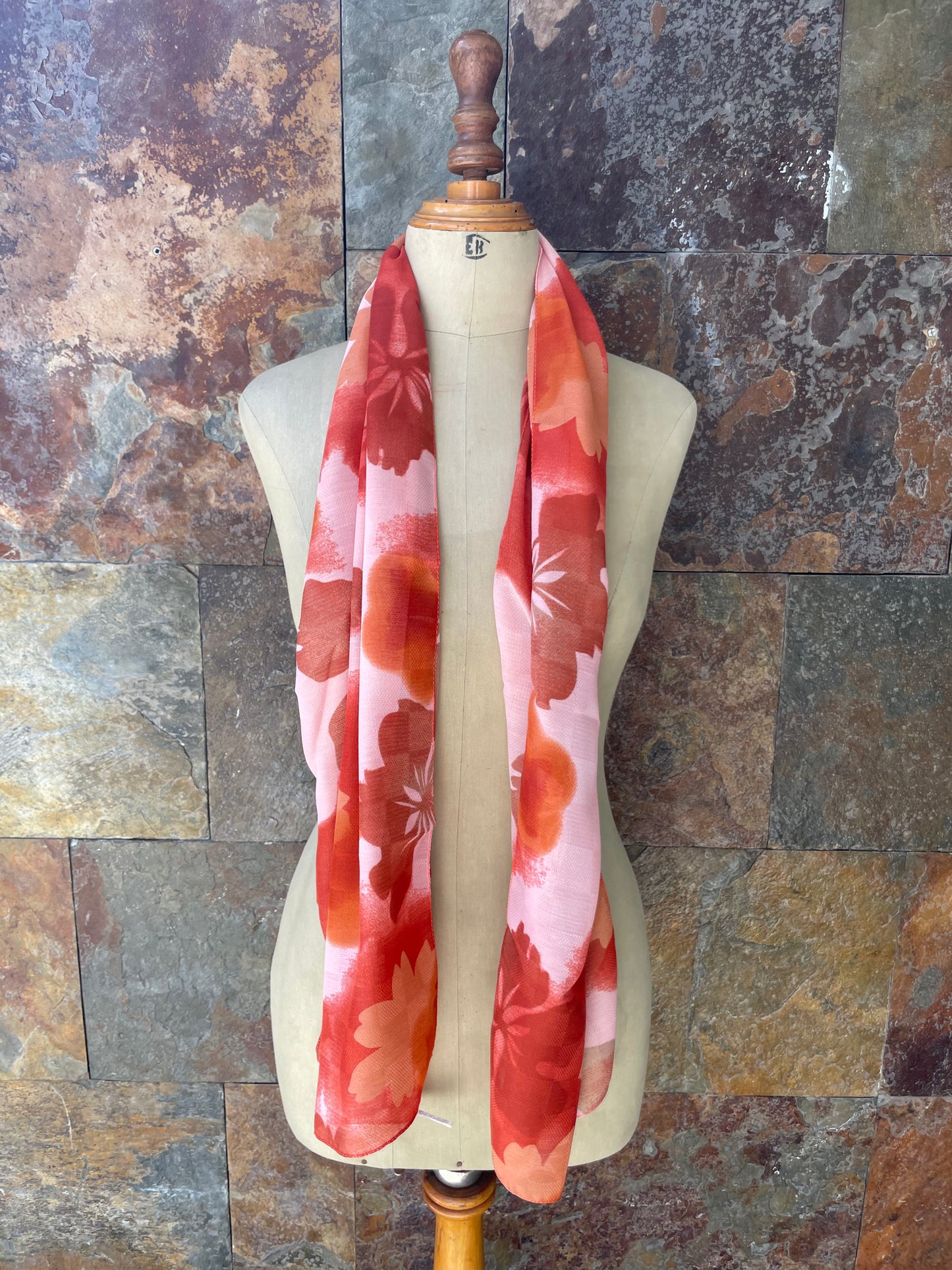 Foulard vintage italiano años 70 color caldero GAL-LUS