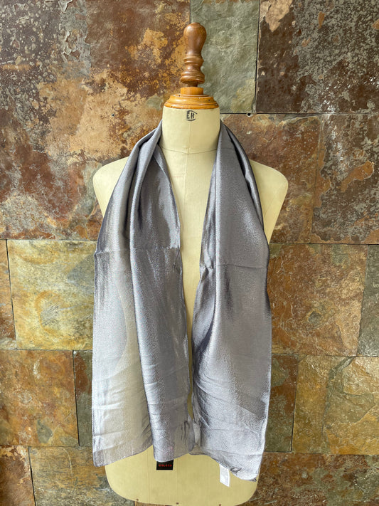 Foulard vintage italiano años 70 color gris GAL-LUS