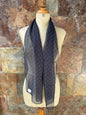 Foulard vintage italiano años 70 color negro y blanco DOMINGUEZ