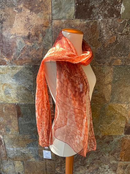 Foulard vintage italiano tonos teja DOMINGUEZ