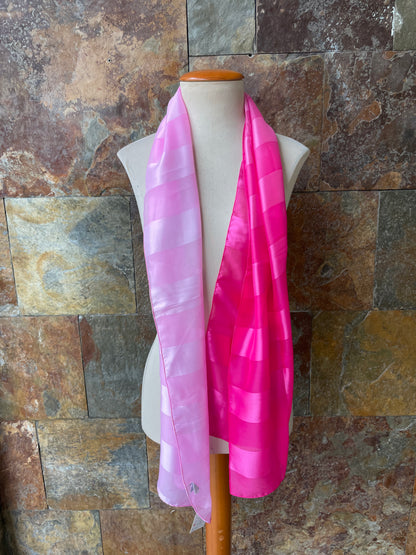Foulard vintage italiano en tonos rosa y fucsia GAL-LUS