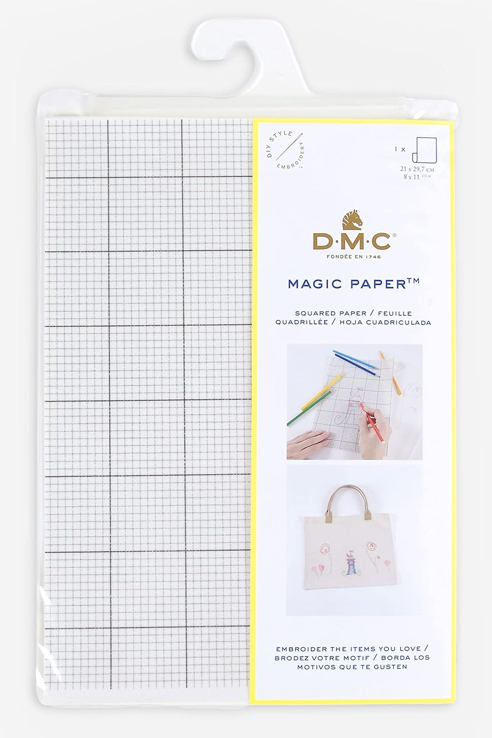 Hoja mágica cuadriculada para bordar "Magic Paper" DMC