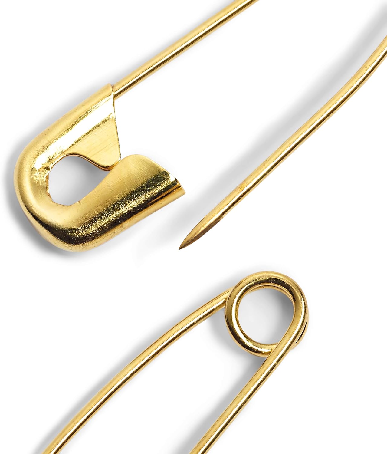 Imperdible curvado de latón dorado PRYM