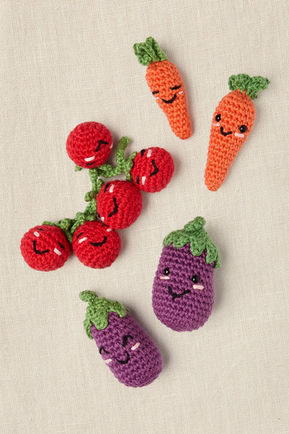 Kit amigurumi "Amigos vegetarianos" By Nuria Picos