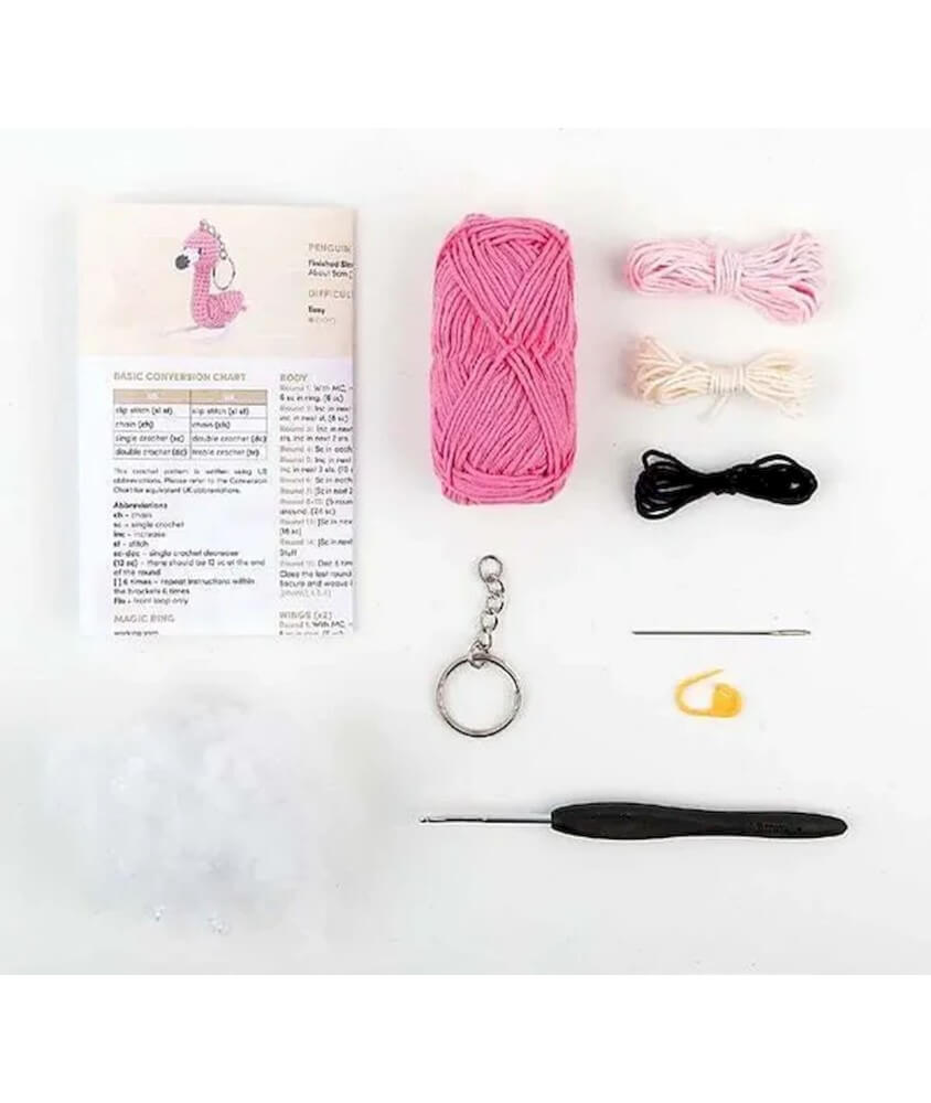 Kit amigurumi "Flo el flamenco"