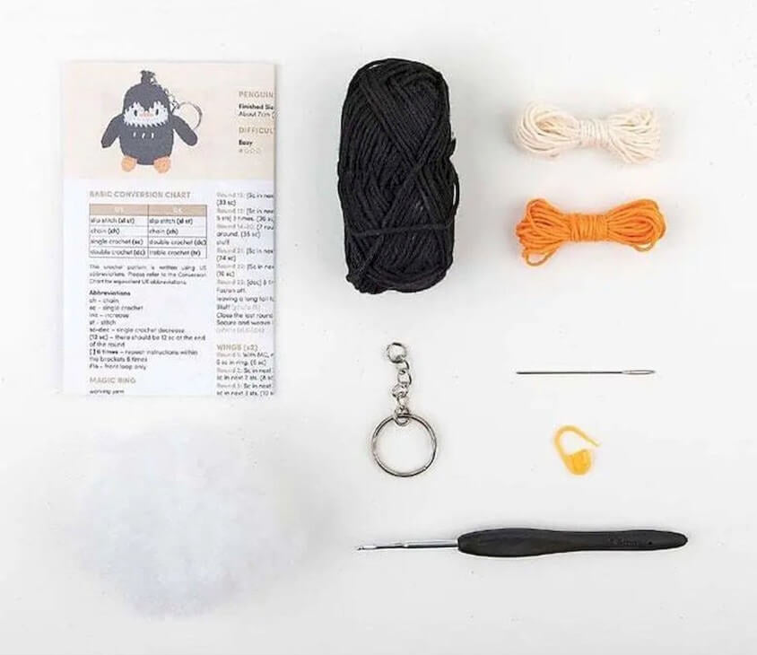 Kit amigurumi "Pip el pingüino"