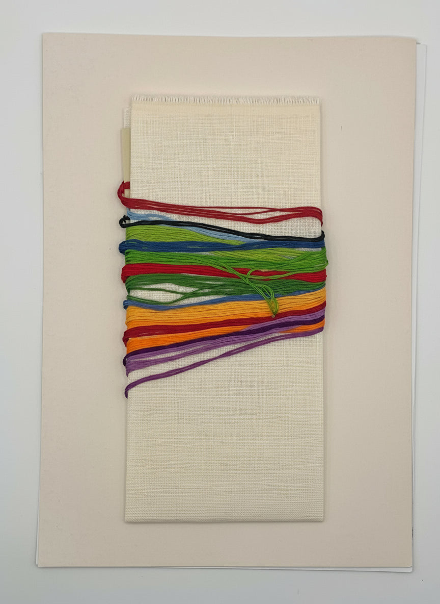 Kit de Punto de cruz Anagram Diffusion - 40x45cm - "A. B. C ETE" - hilos incluidos