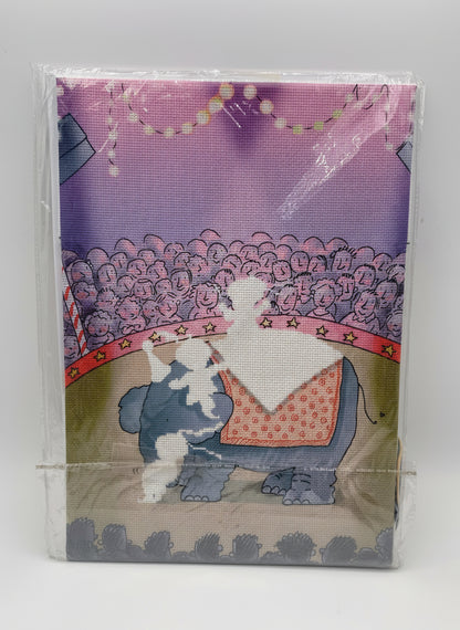 Kit de Punto de cruz Cromosoma - 40x40cm - "Las tres mellizas" - hilos incluidos