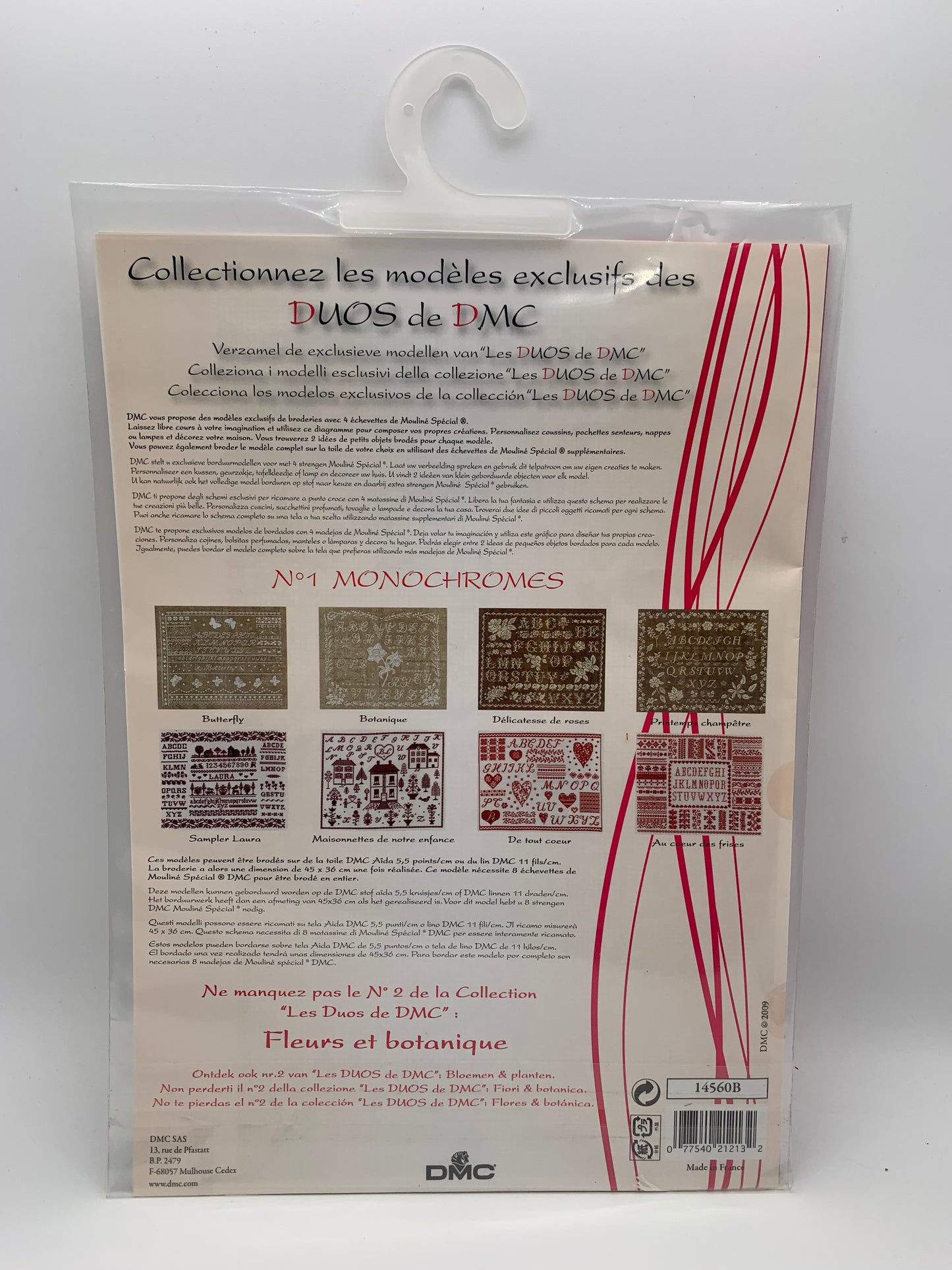 Kit de Punto de cruz DMC - 45x36cm - "Botanique" - hilos incluidos