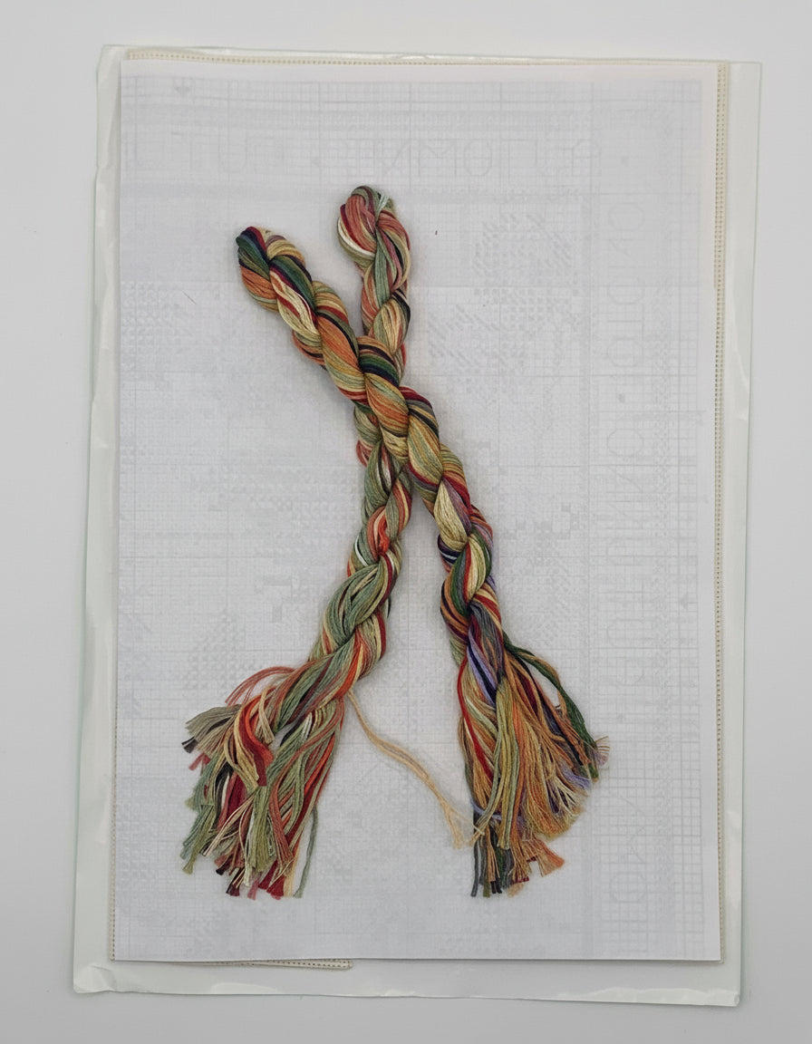 Kit de Punto de cruz Four Seasons - 16,5x16,5cm - "Otoño" - hilos incluidos