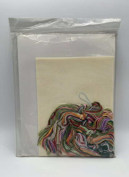 Kit de Punto de cruz Janlynn - 17,8x12,7cm - "En el jardín" - hilos incluidos
