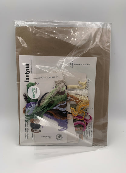 Kit de Punto de cruz Janlynn - 27,9x35,6cm - "La belleza de la primavera" - hilos incluidos